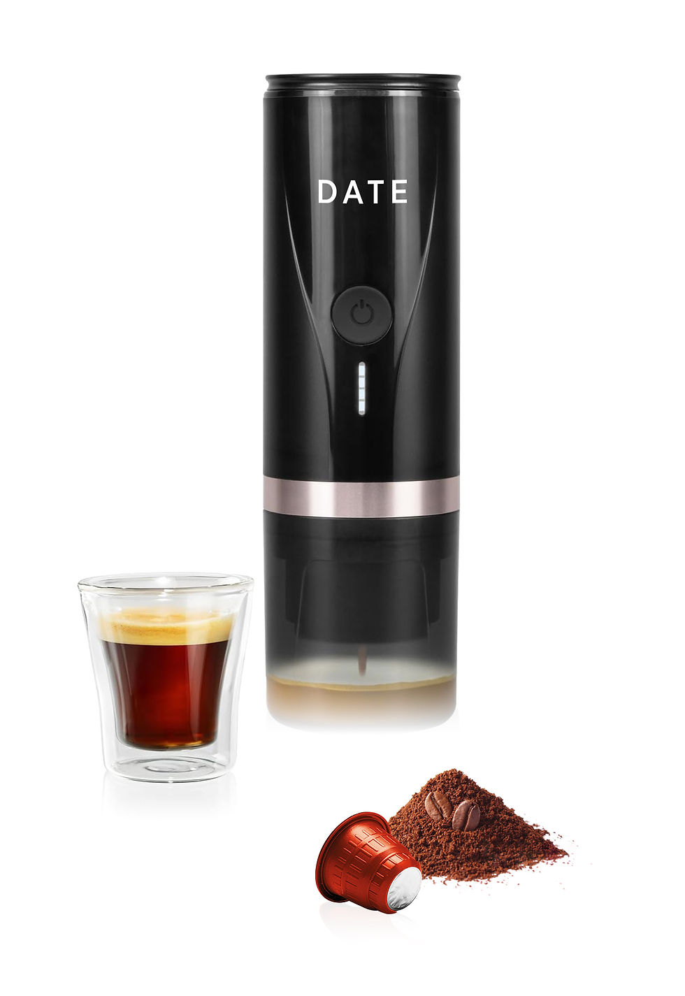 Miniaturbild: DBE1 mobile tragbare Espressomaschine Farbe Schwarz
