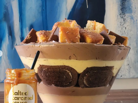 Salted Caramel Chocolate Trifle 