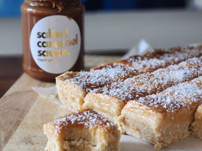 Salted Caramel Coconut Ice Slice