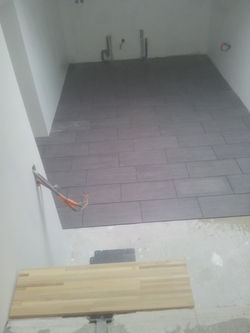 Suite pose du carrelage