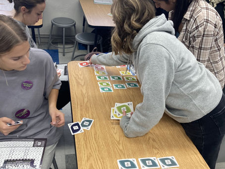 Using manipulatives and games to teach periodic trends.