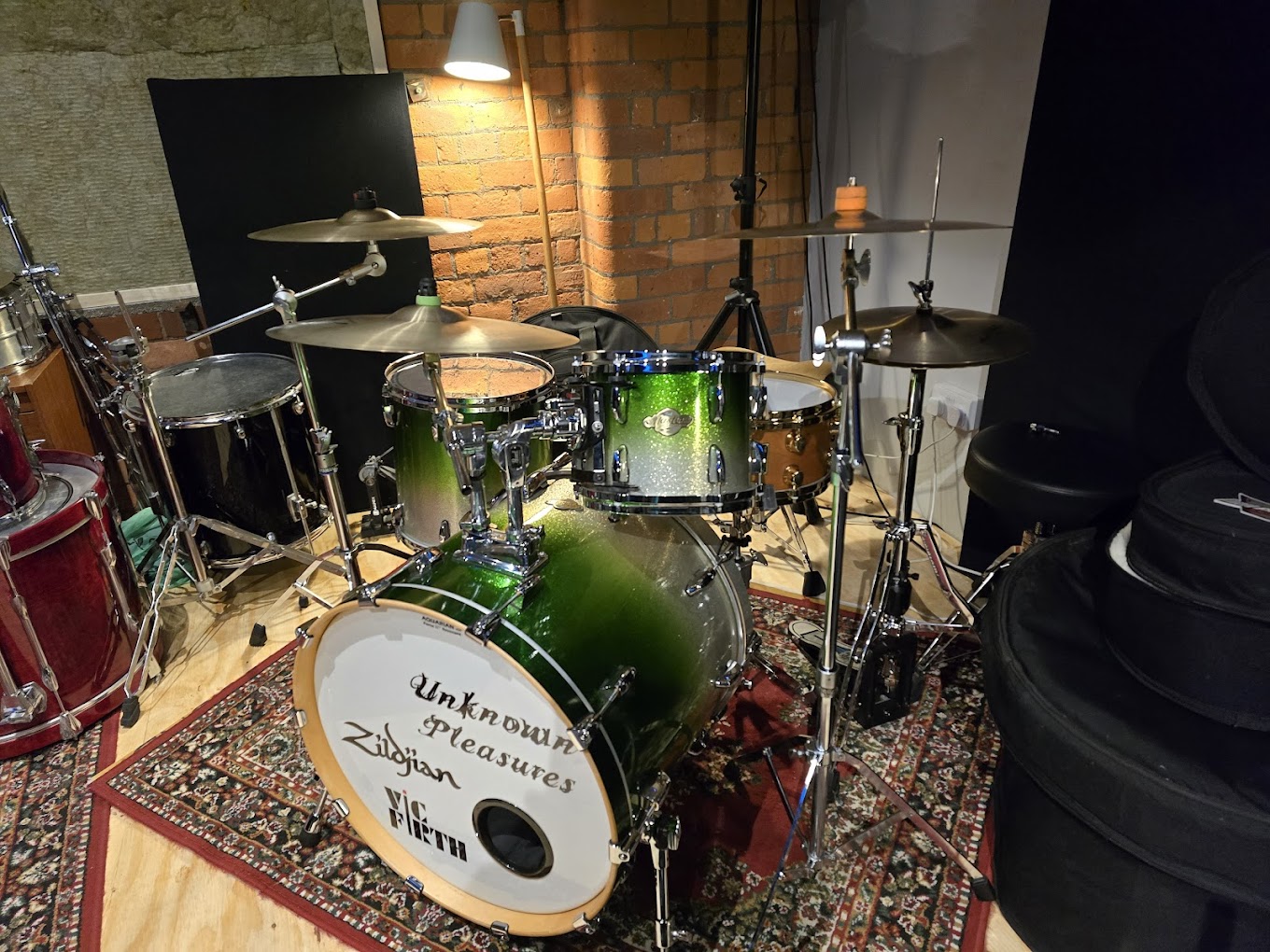 Musicians rehearsing with professional gear