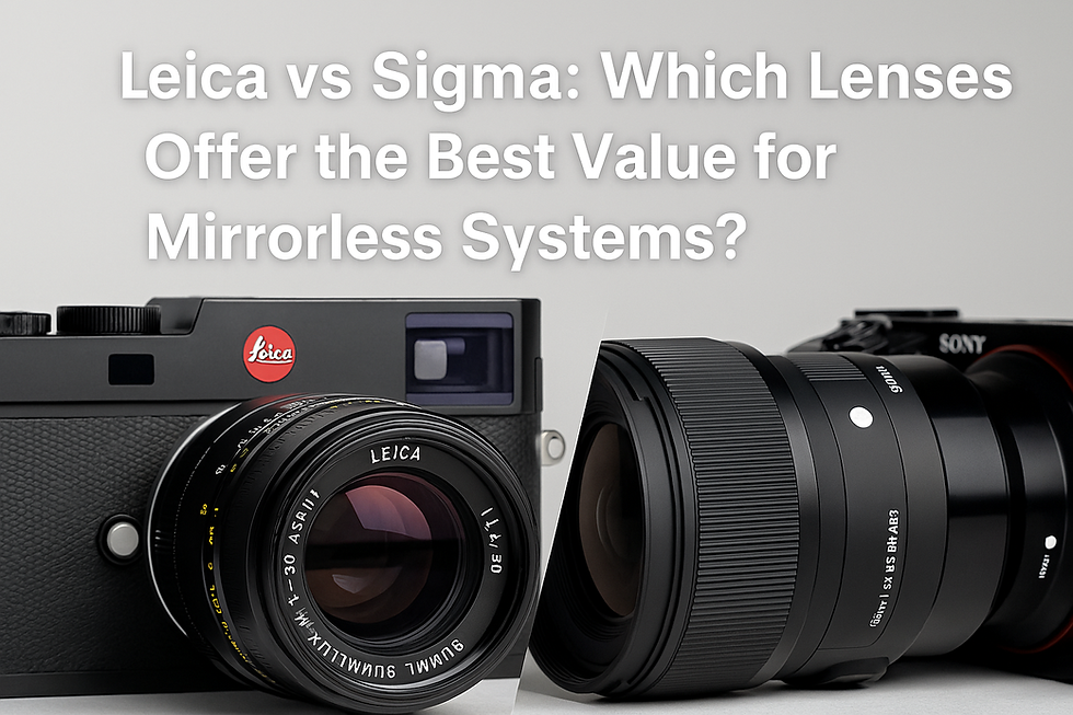 Leica vs Sigma: Which Lenses Offer the Best Value for Mirrorless Systems?​