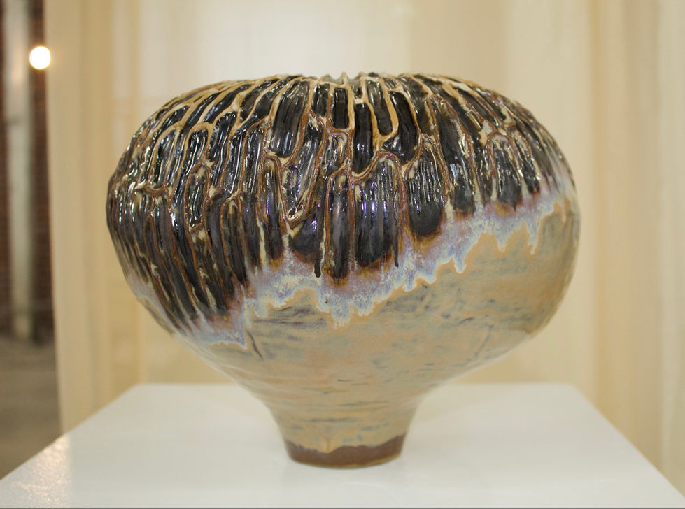 Hand built ceramic vessel