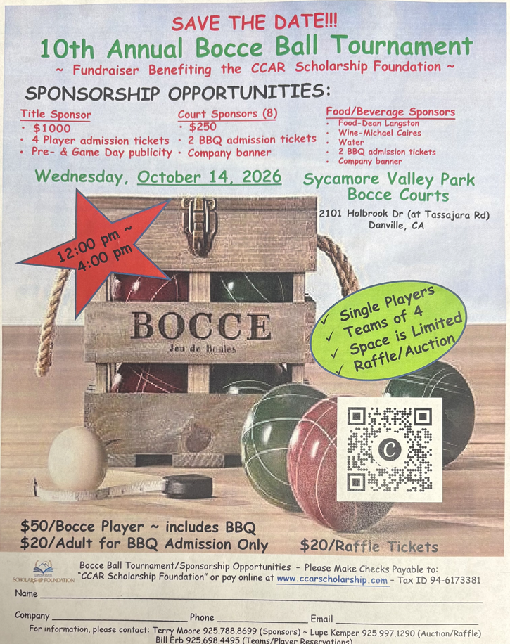 10th Annual Bocce Ball Tournament