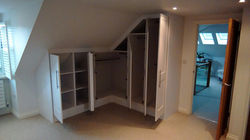 wardrobe built in to eaves spaces
