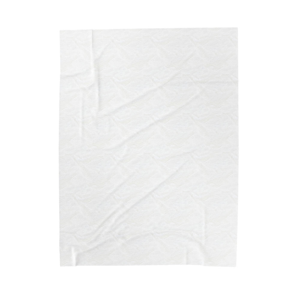 Thumbnail: Purple Floral Velveteen Plush Blanket