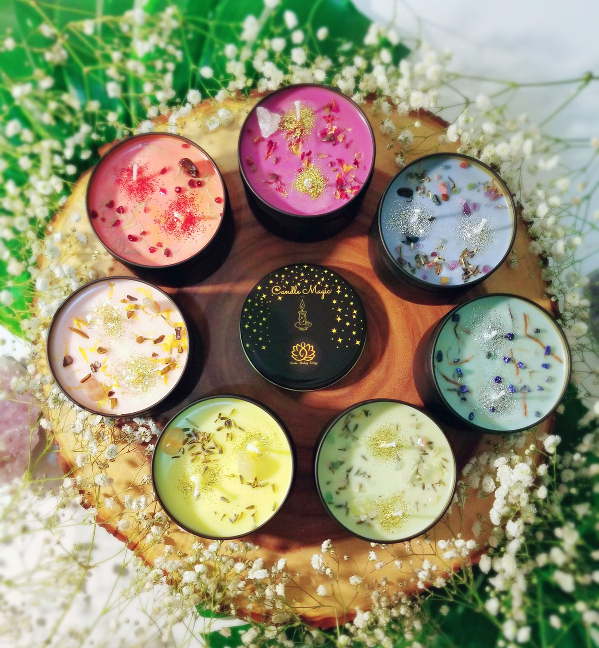 Entire Chakra Healing Candle Line