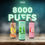 Thumbnail: VTOS TITAN VAPE – 8000 Puffs (BLACKBERRY GRAPE ICE) Rechargeable
