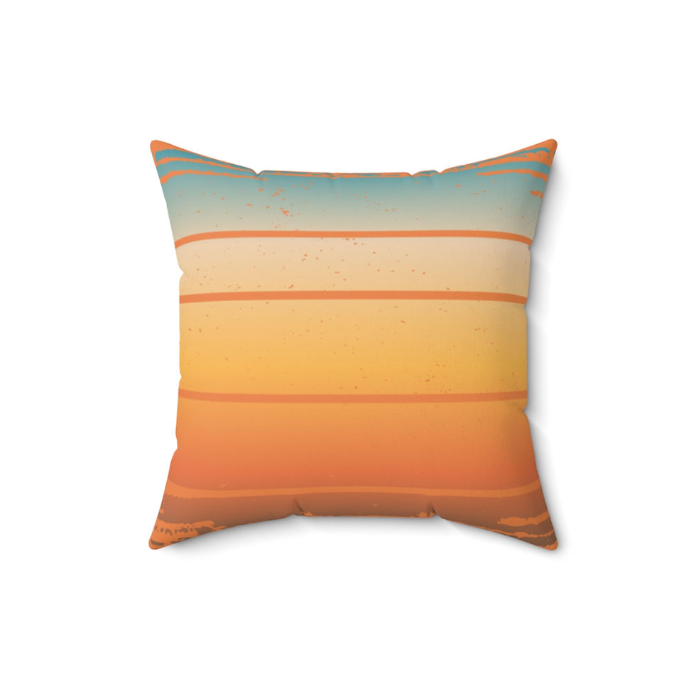 Thumbnail: Faux Suede Square Pillow, Funny Camping Quote "High Class Trailer Trash"