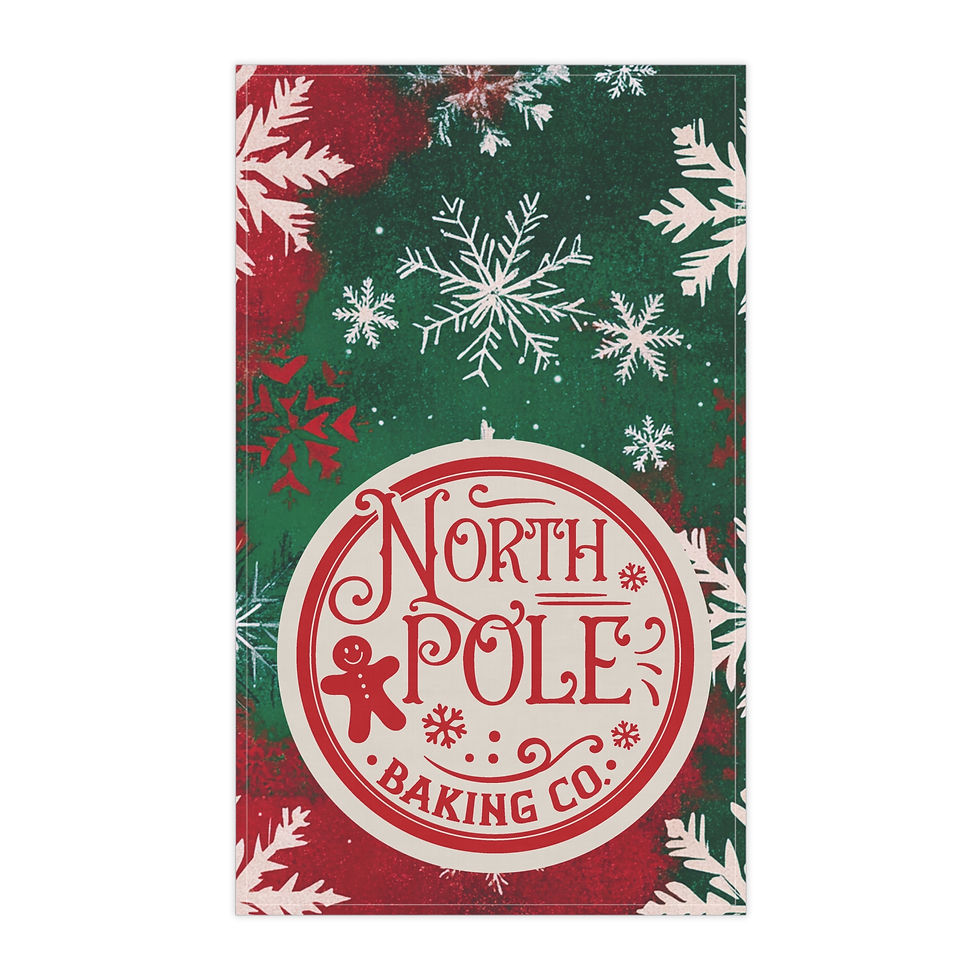 Thumbnail: Christmas Tea Towel, "North Pole Baking Co."
