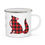Thumbnail:  Enamel Camping Mug-Buffalo Plaid Fox Design