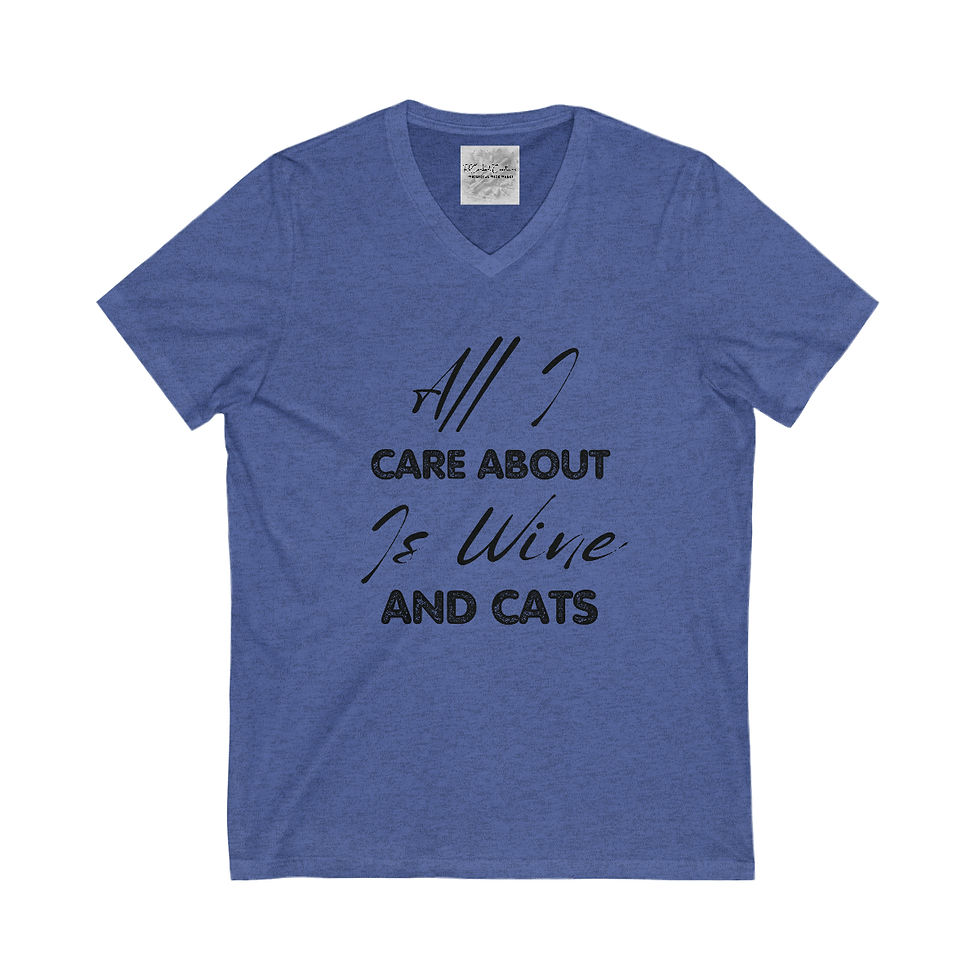 Thumbnail: Unisex Jersey Short Sleeve V-Neck Tee Funny Sayings Adult Humor