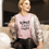 Thumbnail: Woman Wearing Women's T-Shirt Pink With Quote "Wine Girl Wasted"