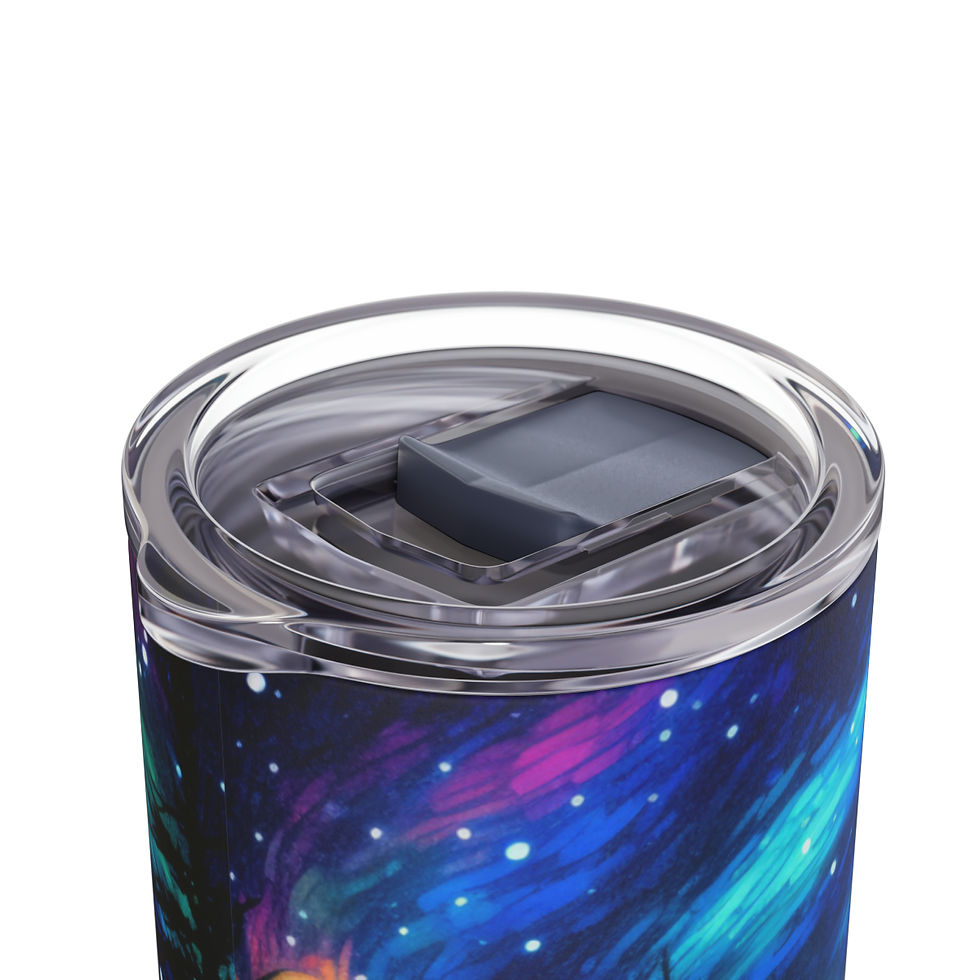 Thumbnail: Beautiful Night Scene of a Forest Skinny Matte Tumbler, 20oz