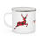 Thumbnail: Enamel Camping Mug- Buffalo Plaid Deer and Mountains Design
