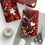 Thumbnail: Christmas Wrapping Paper, Red, Black and Gold, Tinsel and Trees