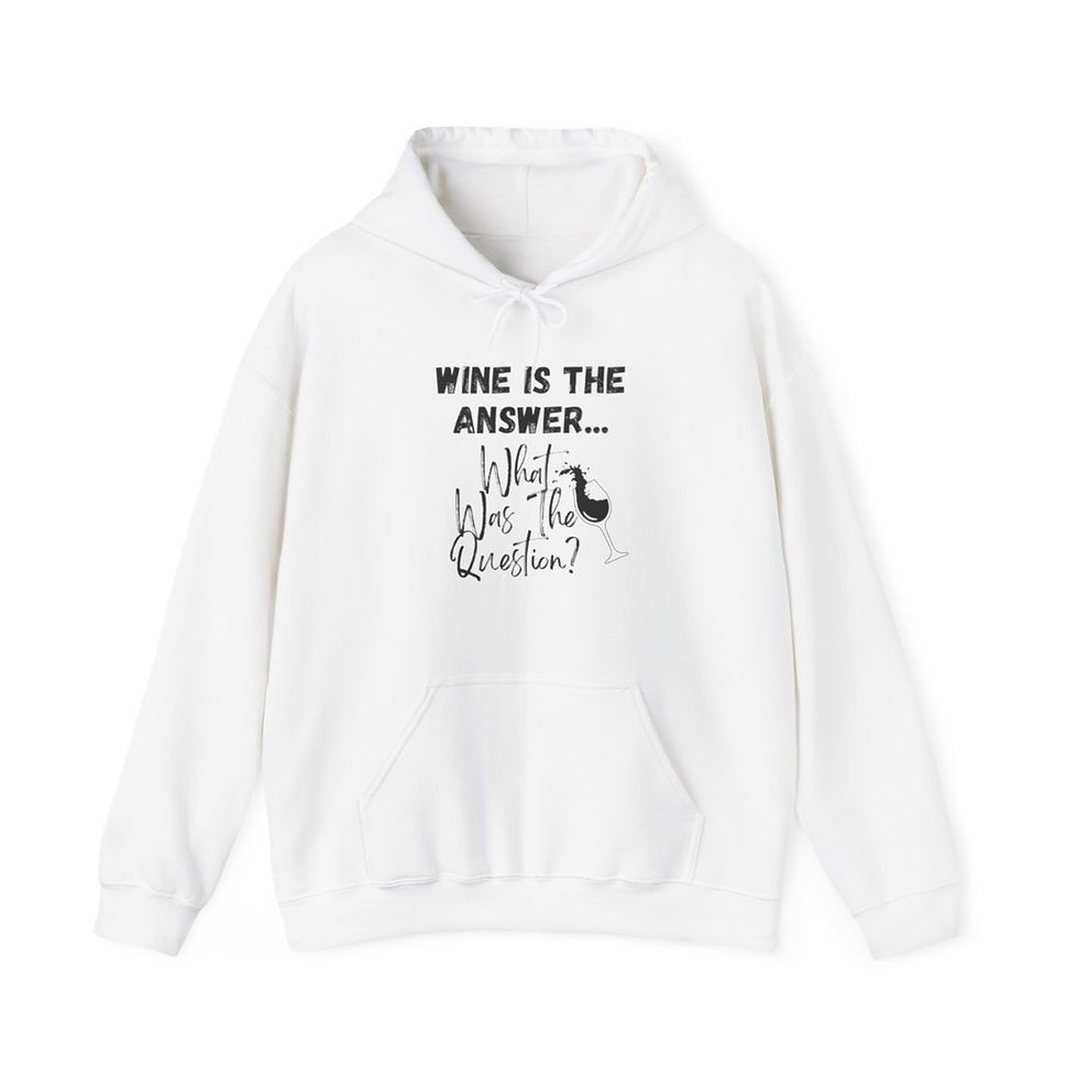 Thumbnail: Unisex Hooded Sweatshirt Adult Humor Wine Gifts Camping Fun