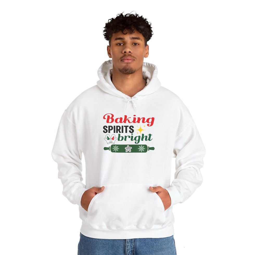 Thumbnail: Unisex Heavy Blend™ Hooded Sweatshirt, "Baking Spirits Bright",Christmas