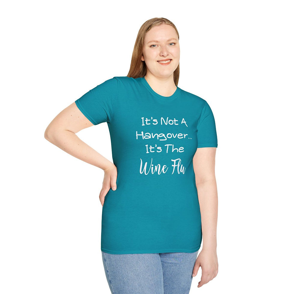 Thumbnail: Unisex "It's Not a Hangover, It's The Wine Flu" T-Shirt