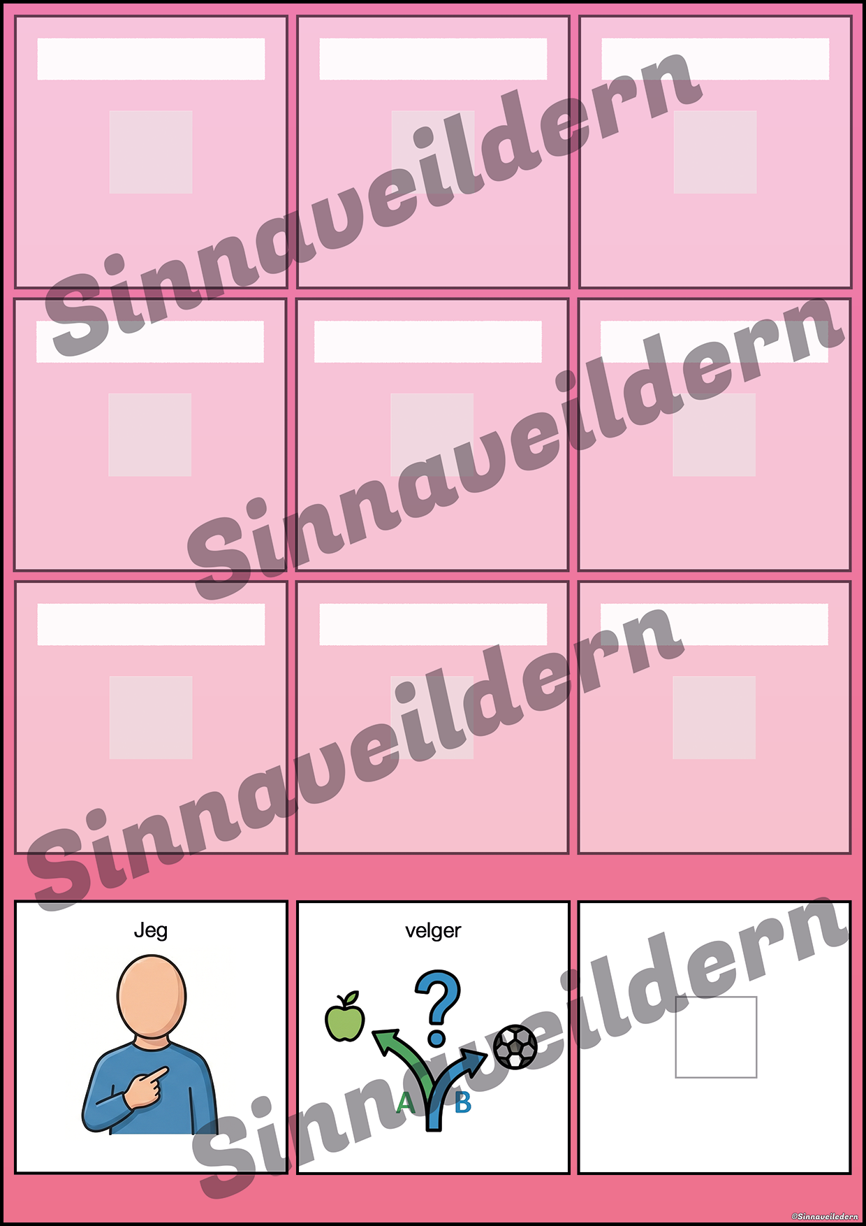 Velgetavle (9) | Rosa