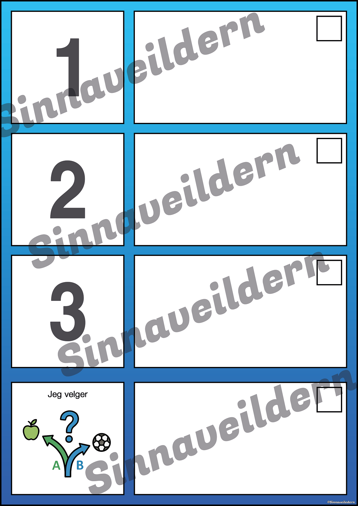 Sekvensplan Skriftlig | Blå