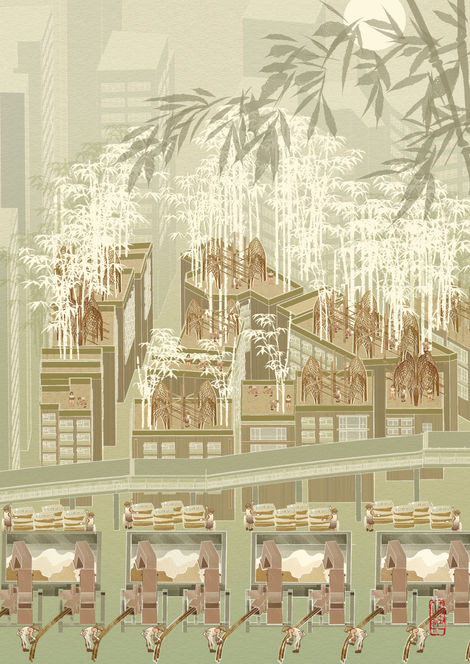 Re-using Bamboo [ Recycling of the Material after the Festival ] 