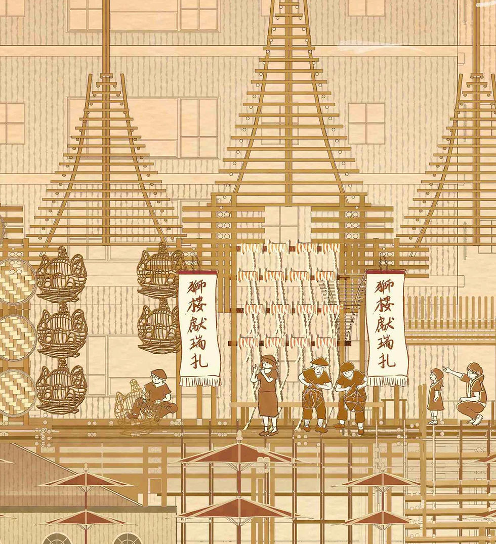 Thumbnail: The Section Drawing of Bamboo Craft Festival (Limited Edition 50)