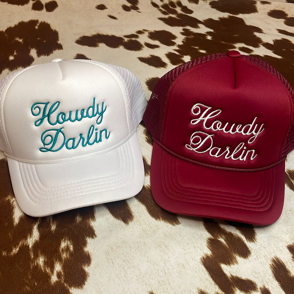 Thumbnail: Howdy darlin trucker hat