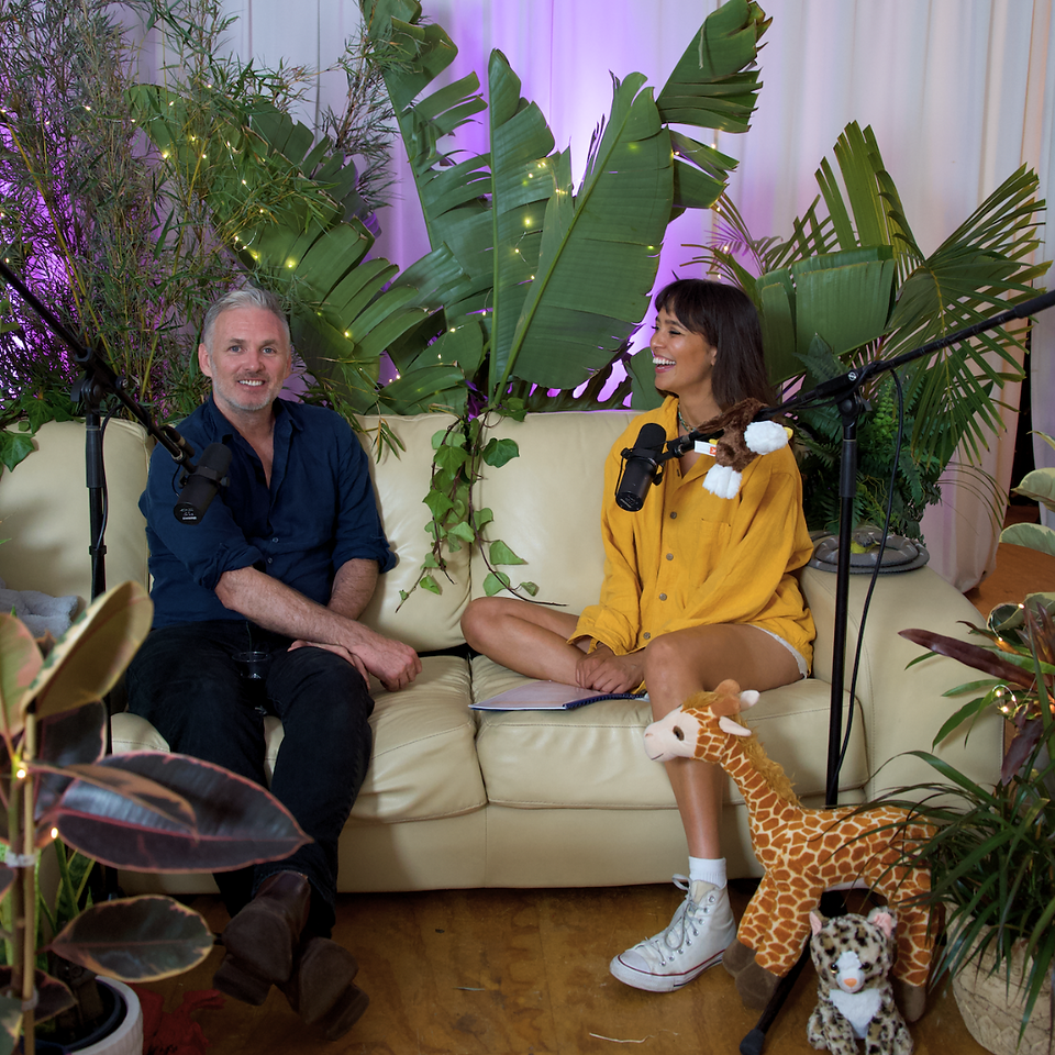 australian film director martin wilson and amberley lobo on the set of welcome to the jungle podcast