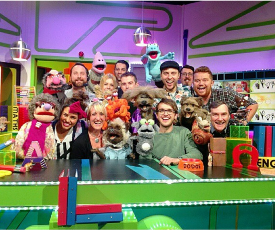 Amberley Lobo children's television presenter hosting CBBC. Manchester, United Kingdom.