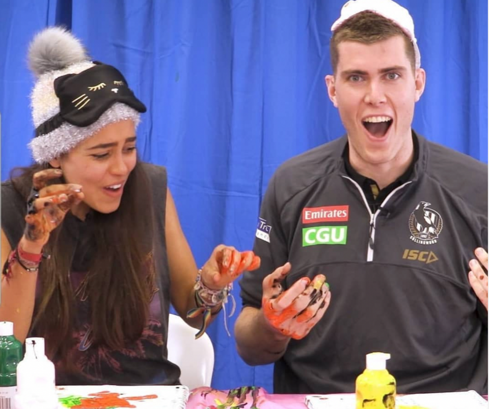 Amberley Lobo children's television presenter hosting Studio 3, ABC 3. Melbourne, Australia.