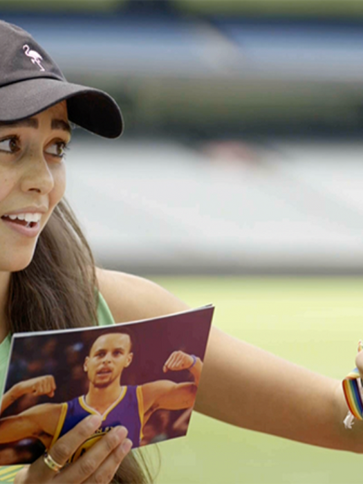 Amberley Lobo AFL sport Presenter. Melbourne, Australia.