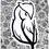 Thumbnail: Doodle Patterned Owl Greeting Card