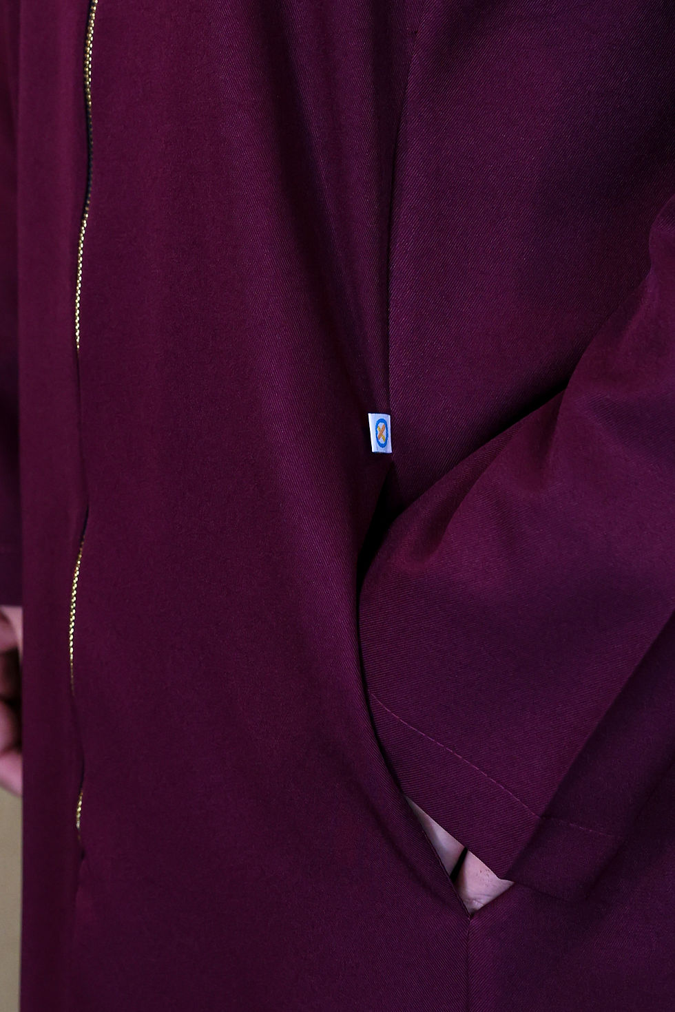 Miniatura: JALECO SOCIAL GOLA PADRE E ZÍPER