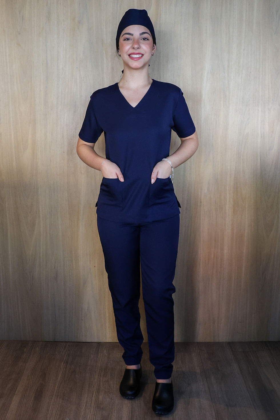 Miniatura: KIT CIRÚRGICO GABARDINE M/C AZUL MARINHO