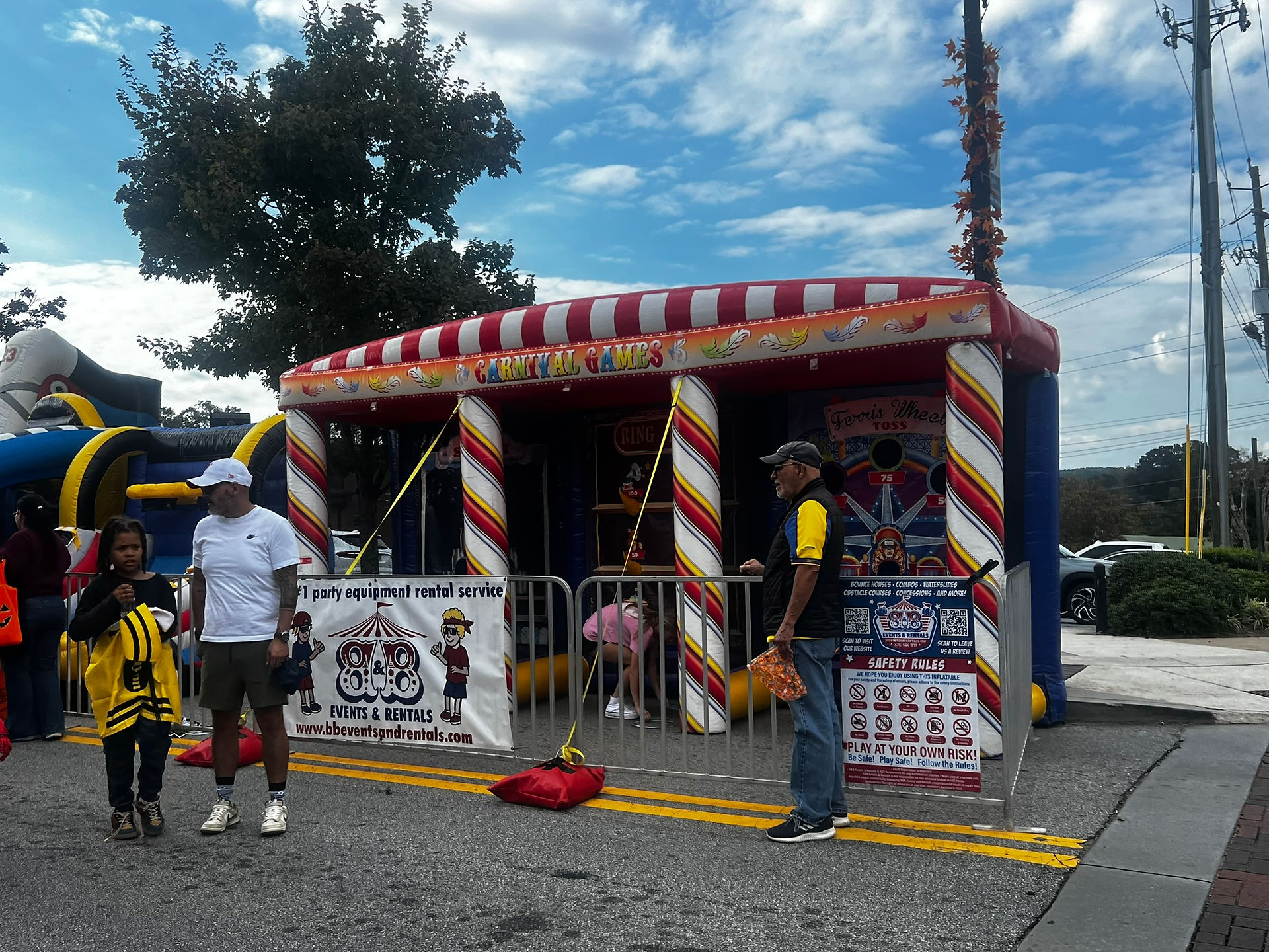 Carnival game at event in downtown Dallas