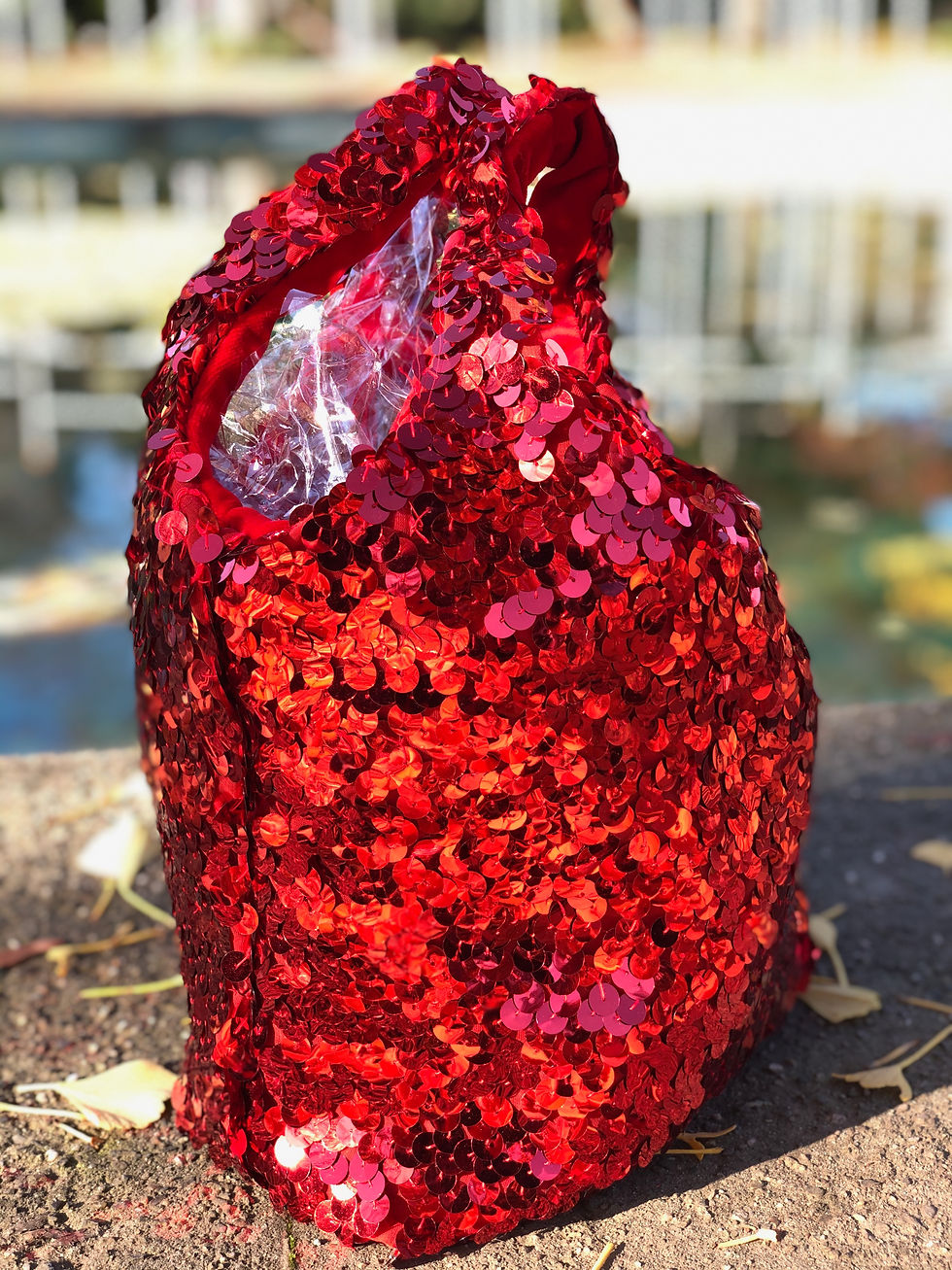Miniaturbild: Abendtasche Paillette rot