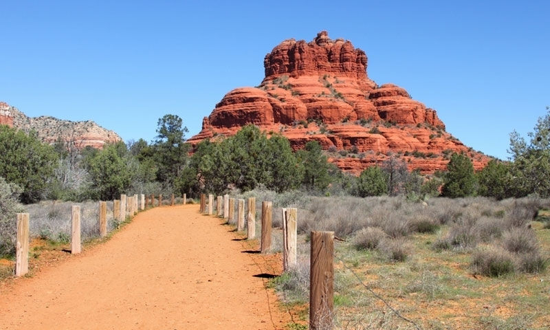 Bell Rock, a hot spot for local photographers like Lisa Garrett. The flat trail and beautiful backdrop make this a perfect location to capture memories.