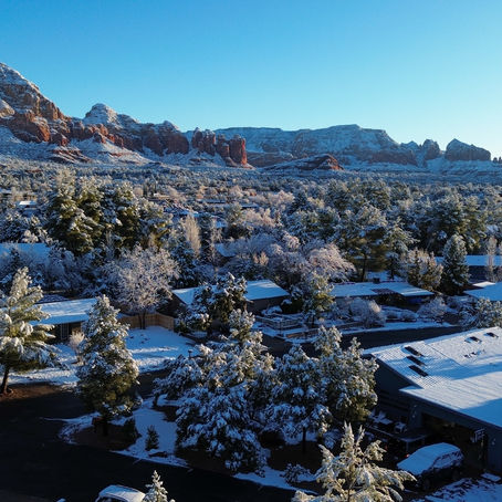 Red Rocks and snow