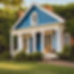 Close up of a Colonial house with a blue door.jpg