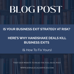 Is Your Business Exit Strategy at Risk?Why Handshake Deals Kill Business Exits (And How to Fix Yours)