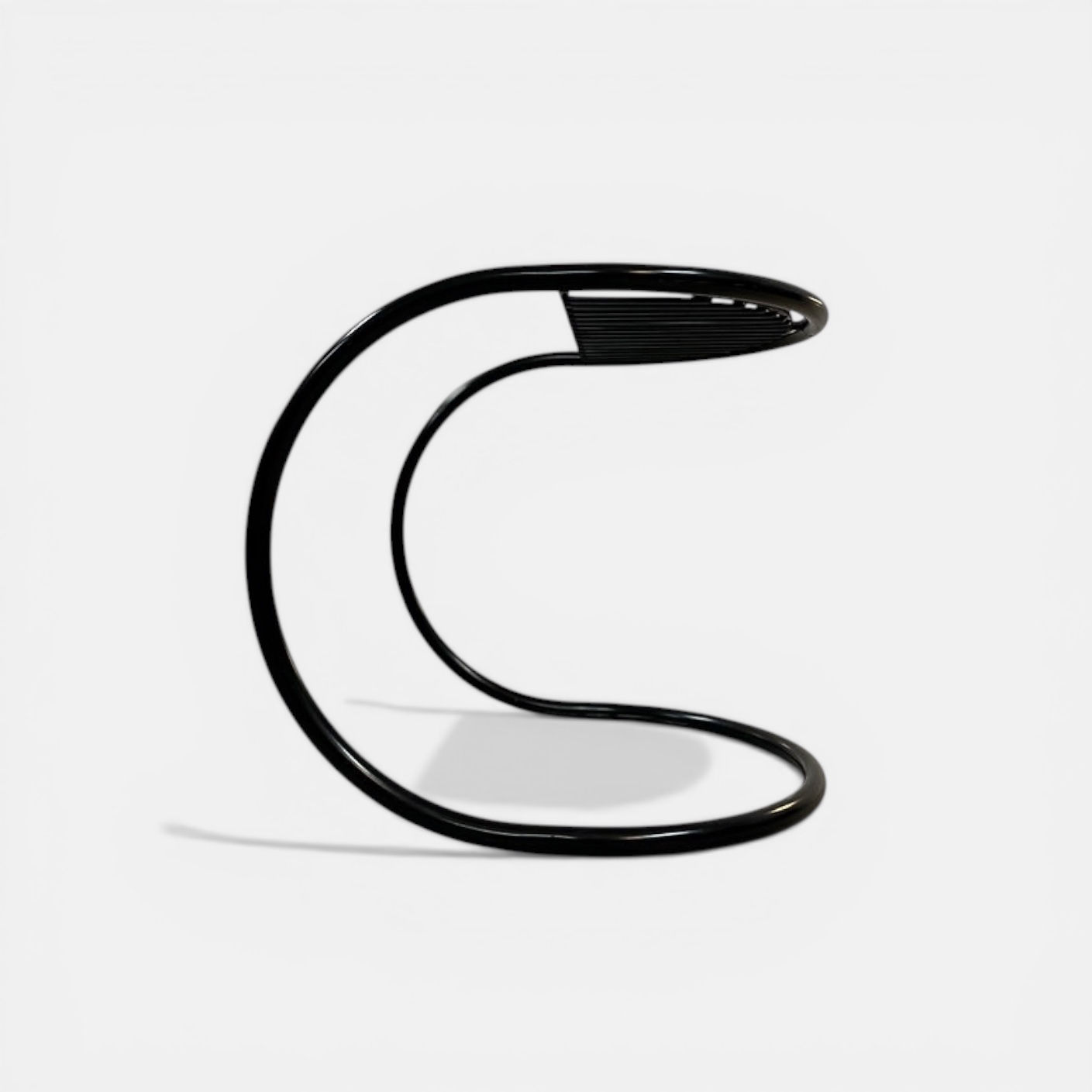 Space-age tubular steel nightstand