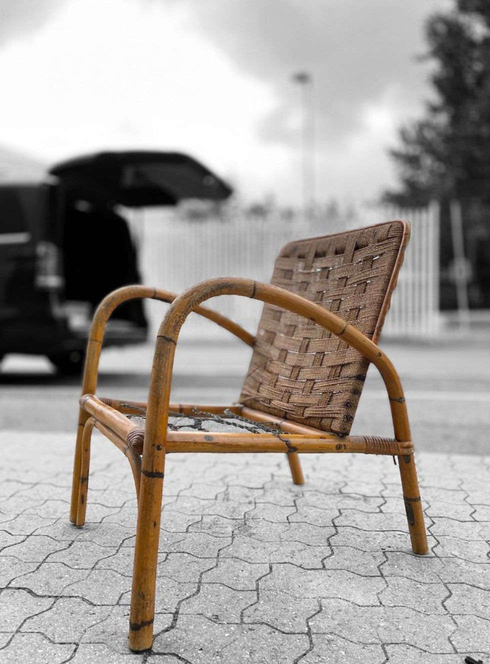 Thumbnail: Adrien Audoux & Frida Minet attributed lounge chair