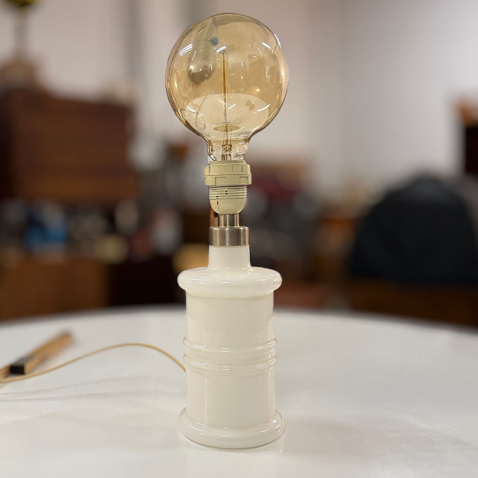 Thumbnail: Apoteker table lamp – opaline glass