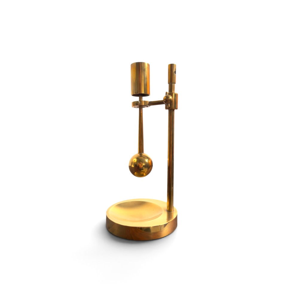 Thumbnail: Poul Kralund | adjustable brass candlestick | Denmark