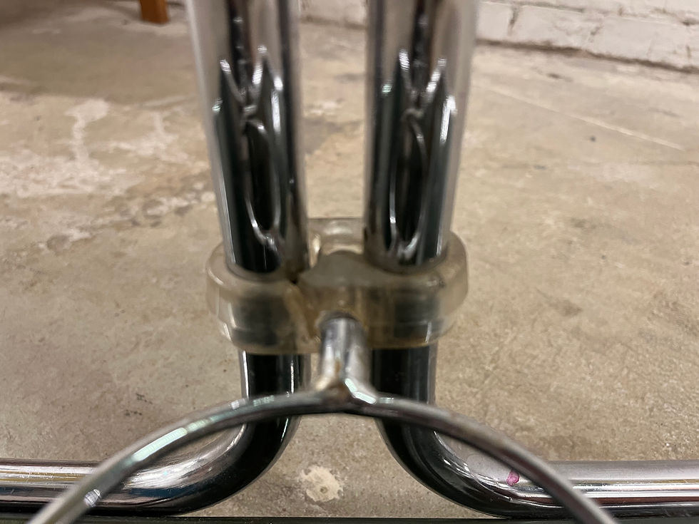 Thumbnail: Bauhaus style trolley — chrome / smoked glass