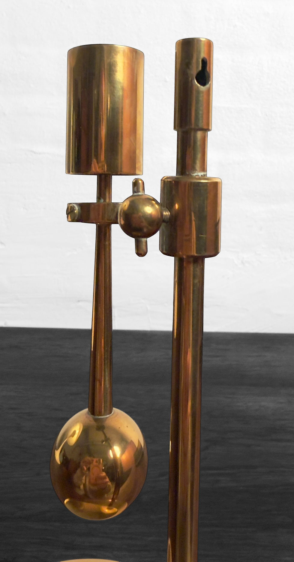 Thumbnail: Poul Kralund | adjustable brass candlestick | Denmark