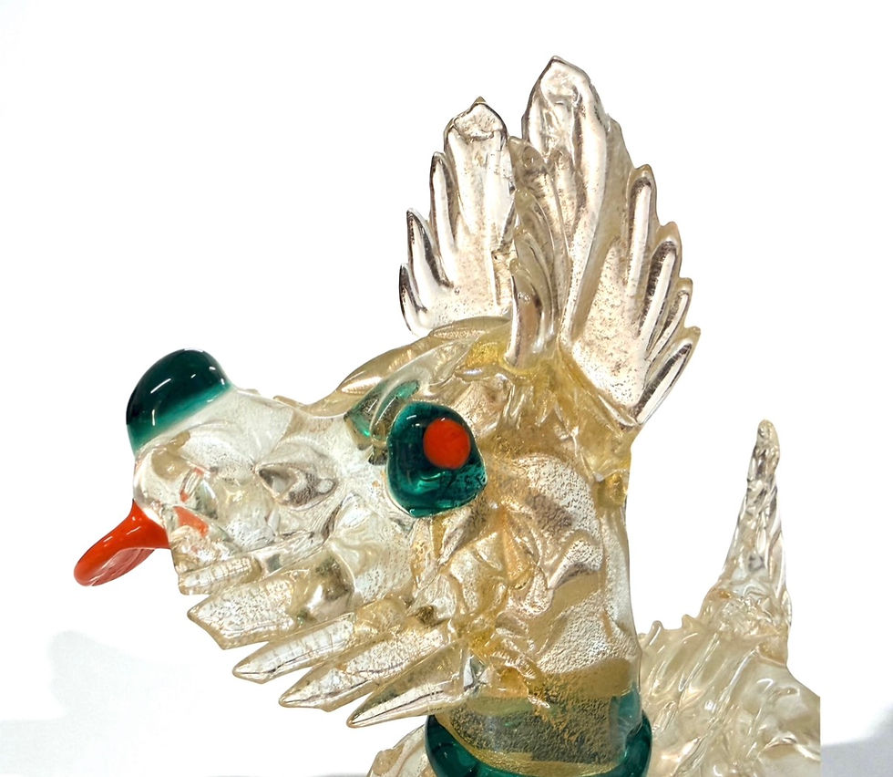 Miniaturebillede: Murano glass dog figurine — Italy, 1960s