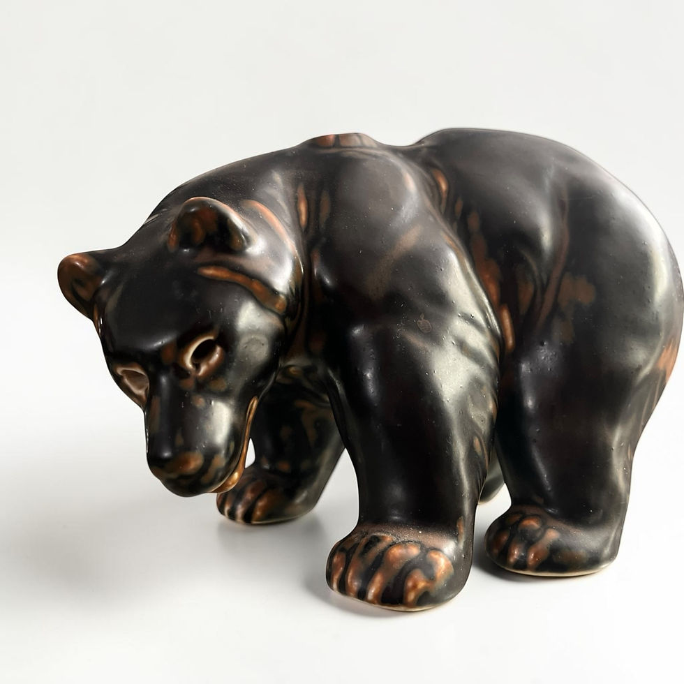 Thumbnail: Knud Kyhn stoneware bear | Royal Copenhagen | model 21519